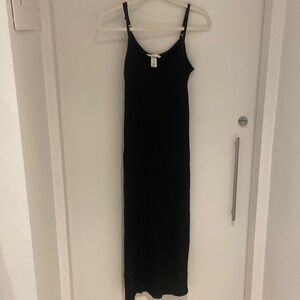 H&M textured maxi dress, black, size small